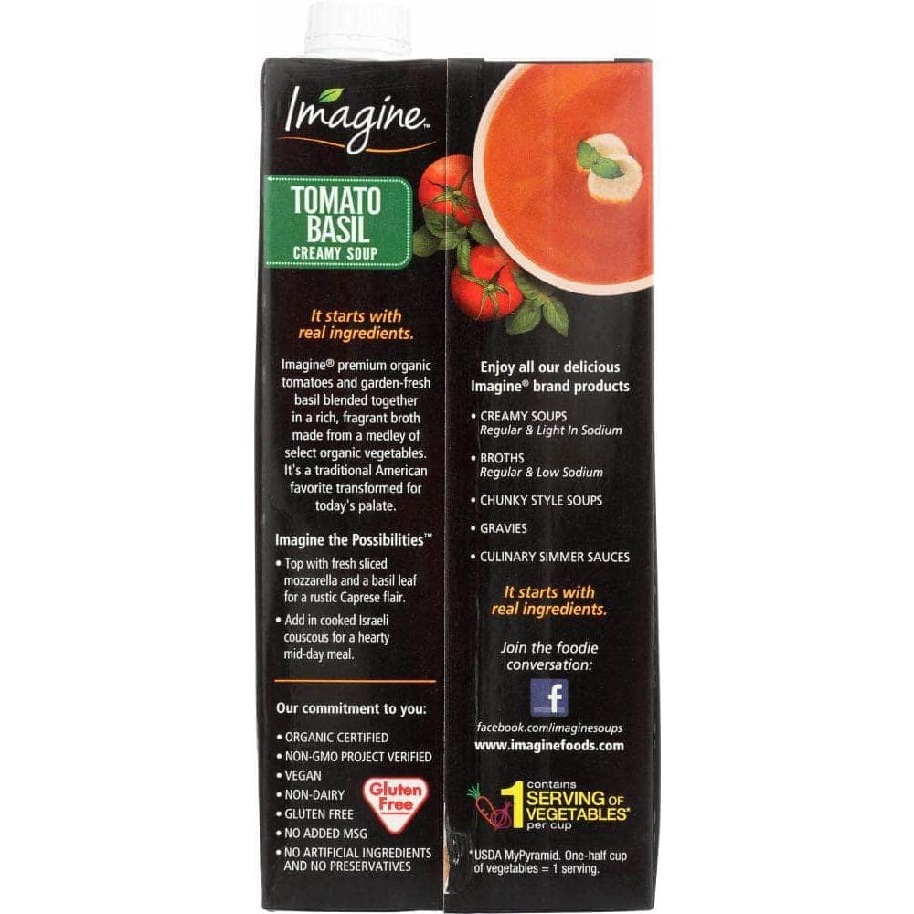 Imagine Foods Imagine Organic Soup Creamy Tomato Basil, 32 oz