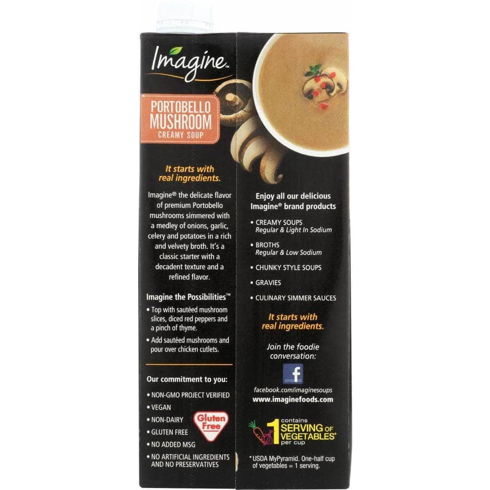 Imagine Foods Imagine Soup Creamy Portobello Mushroom, 32 oz