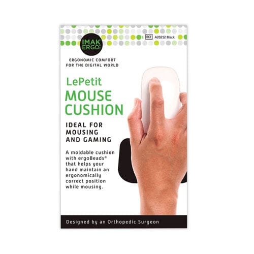 IMAK Ergo Le Petit Mouse Wrist Cushion 4.25 X 2.5 Black - Technology - IMAK® Ergo