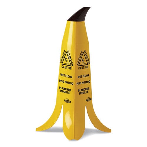 Impact Banana Wet Floor Cones 11 X 11.15 X 23.25 Yellow/brown/black - Janitorial & Sanitation - Impact®