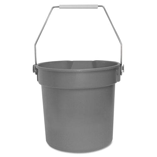 Impact Deluxe Heavy-duty Bucket 10 Qt Polypropylene Gray 10.63 Dia - Janitorial & Sanitation - Impact®