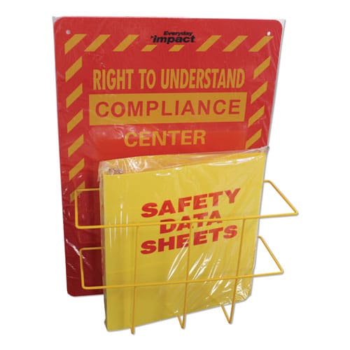 Impact Deluxe Reversible Right-to-know\understand Sds Center 14.5w X 5.2d X 21h Red/yellow - Office - Impact®