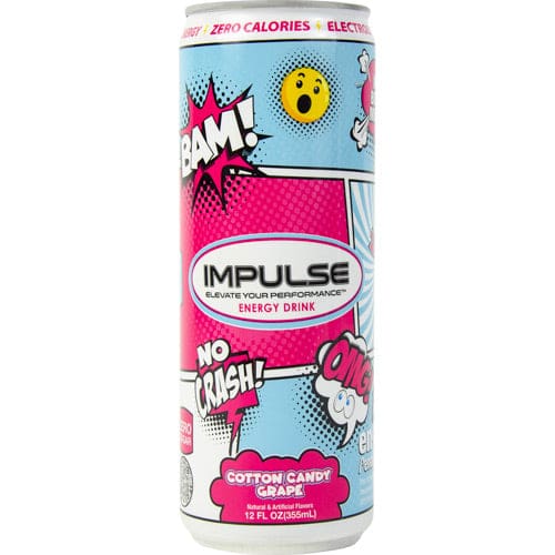 Impulse Energy Cotton Candy Grape 12 ea - Impulse Energy