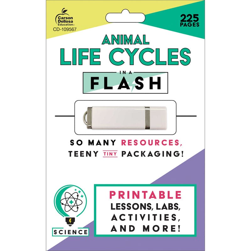 In A Flash Animal Life Cycles (Pack of 6) - Animal Studies - Carson Dellosa Education