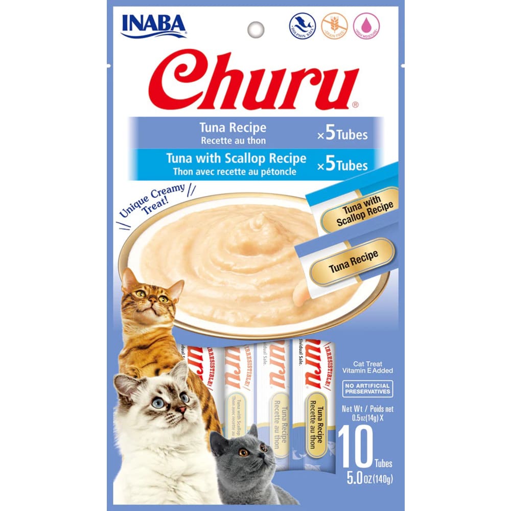 Inaba Cat Churu Tuna 10Ct-5Oz Variety Bag - Pet Supplies - Inaba