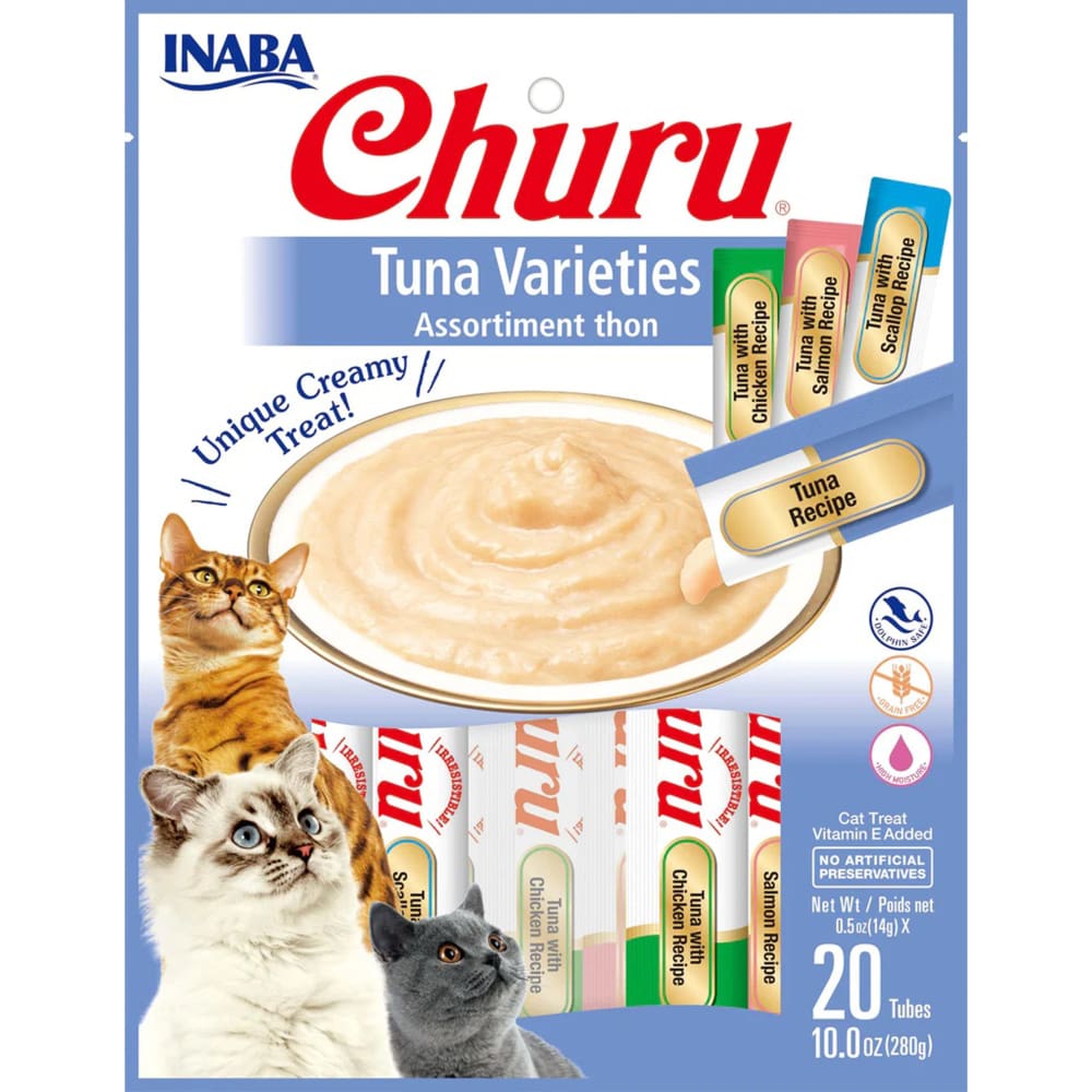 Inaba Cat Churu Tuna 20Ct-5Oz Variety Bag - Pet Supplies - Inaba