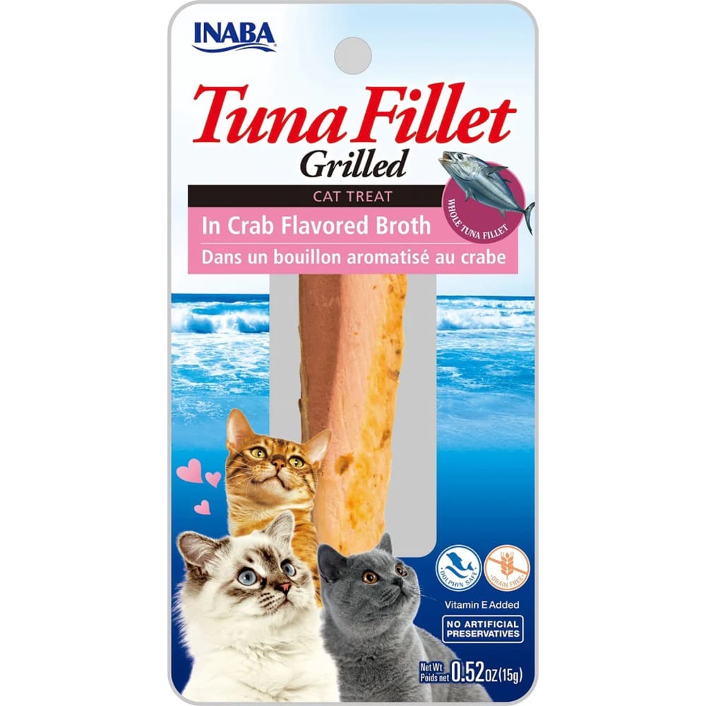 Inaba Cat Grill Fil Tuna -Crab Broth 0.5Oz-6Ct - Pet Supplies - Inaba