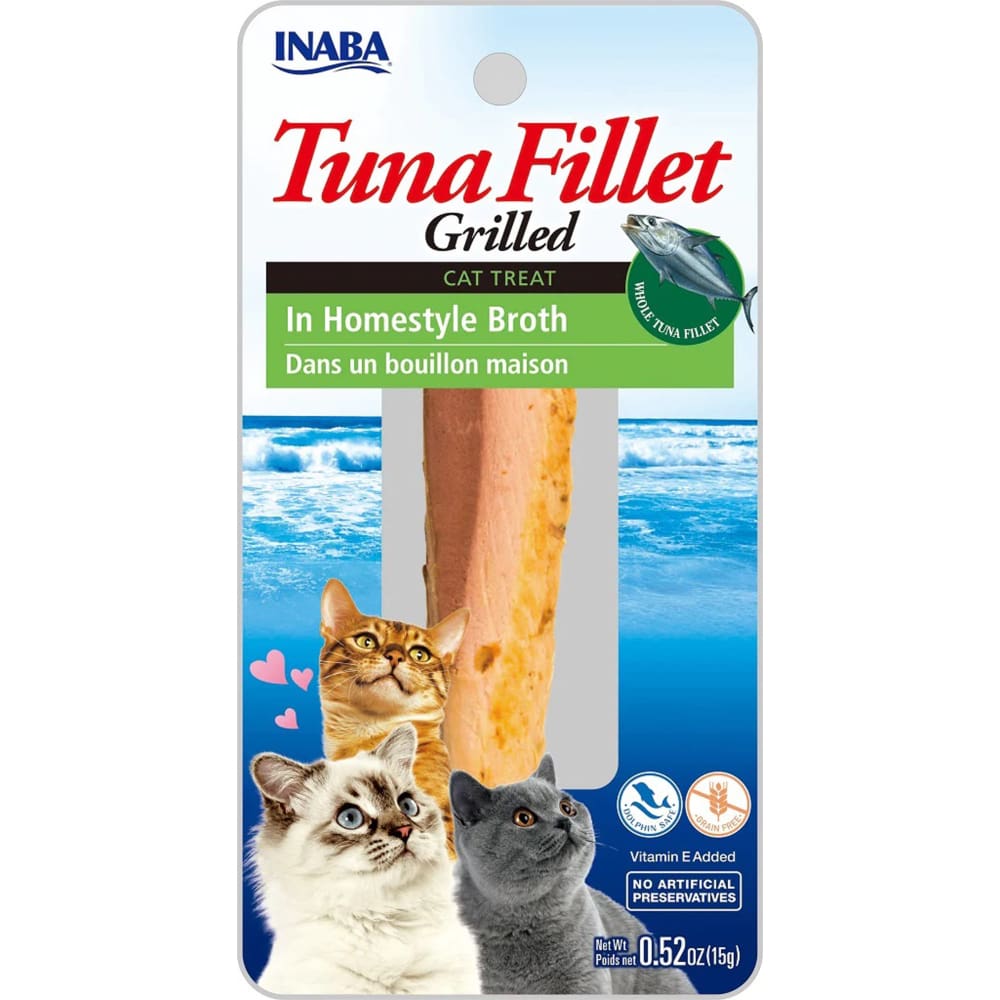Inaba Cat Grill Fil Tuna-Hmstylbroth 0.5Oz-6Ct - Pet Supplies - Inaba