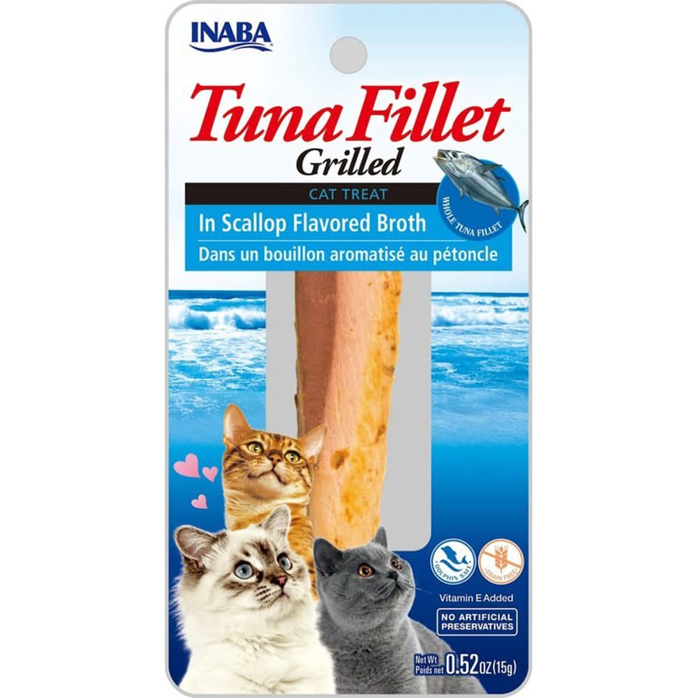 Inaba Cat Grill Fil Tuna-Scalopbroth 0.5Oz-6Ct - Pet Supplies - Inaba