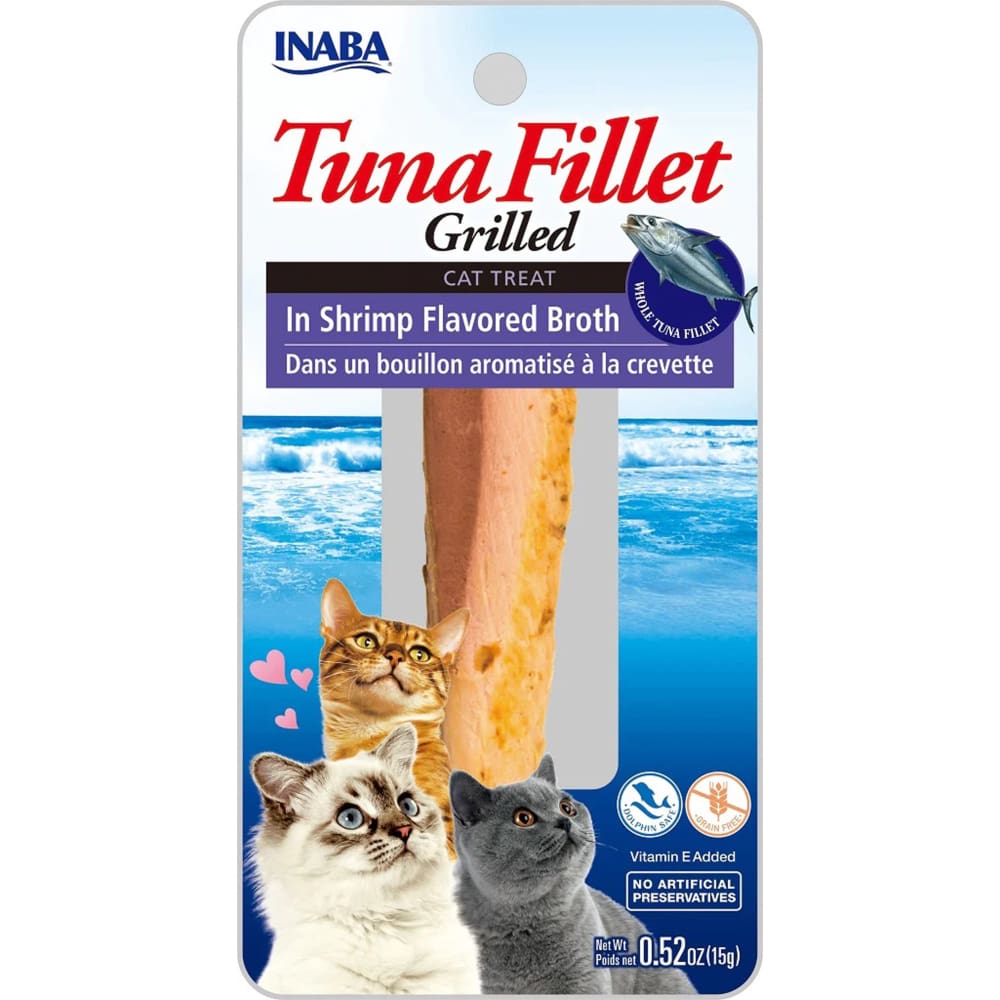 Inaba Cat Grill Fil Tuna-Shrimpbroth 0.5Oz-6Ct - Pet Supplies - Inaba
