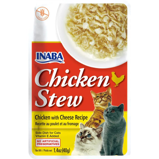 Inaba Cat Stew Chicken Cheese 6Ct-1.04Oz - Pet Supplies - Inaba