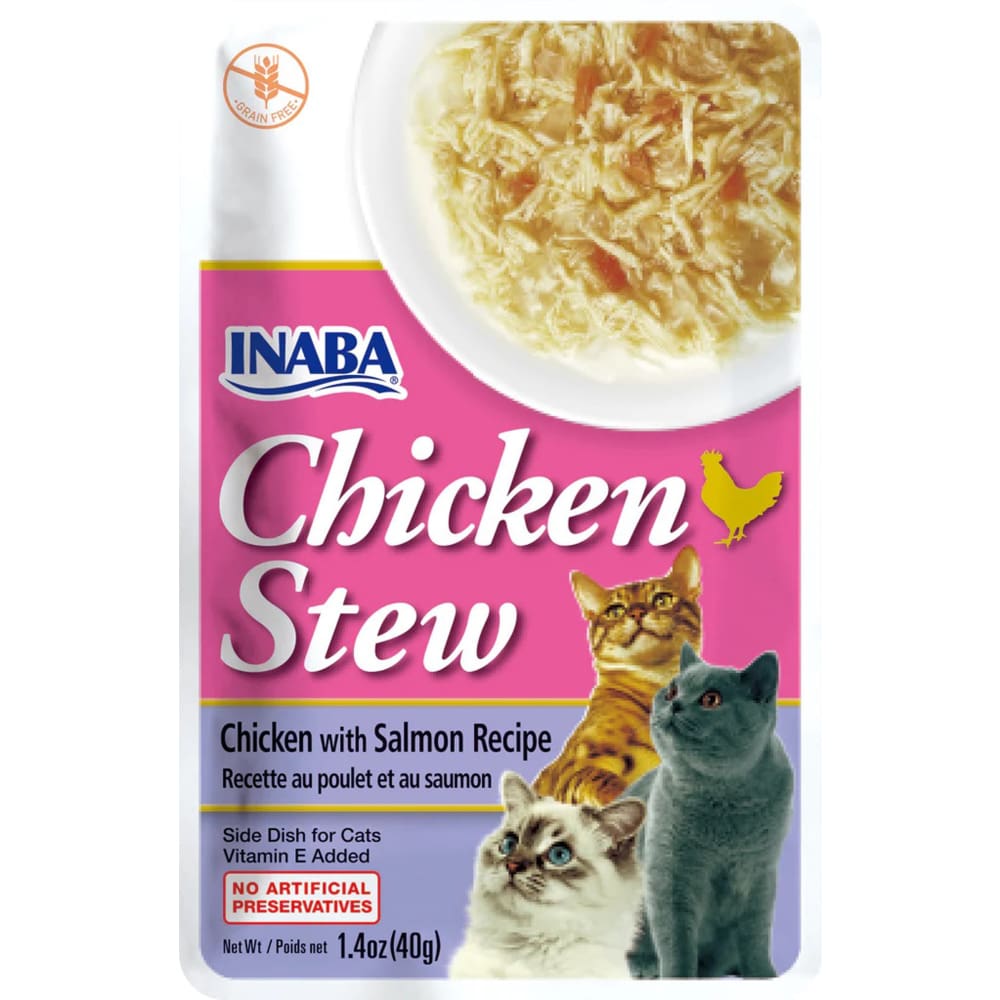 Inaba Cat Stew Chicken Salmon 6Ct-1.04Oz - Pet Supplies - Inaba