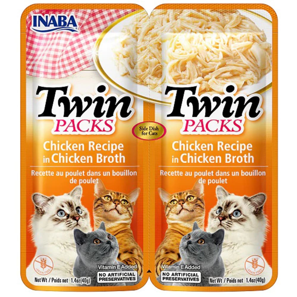 Inaba Cat Twin Pk Chicken In Chkn Broth 6Ct-2.08Oz - Pet Supplies - Inaba