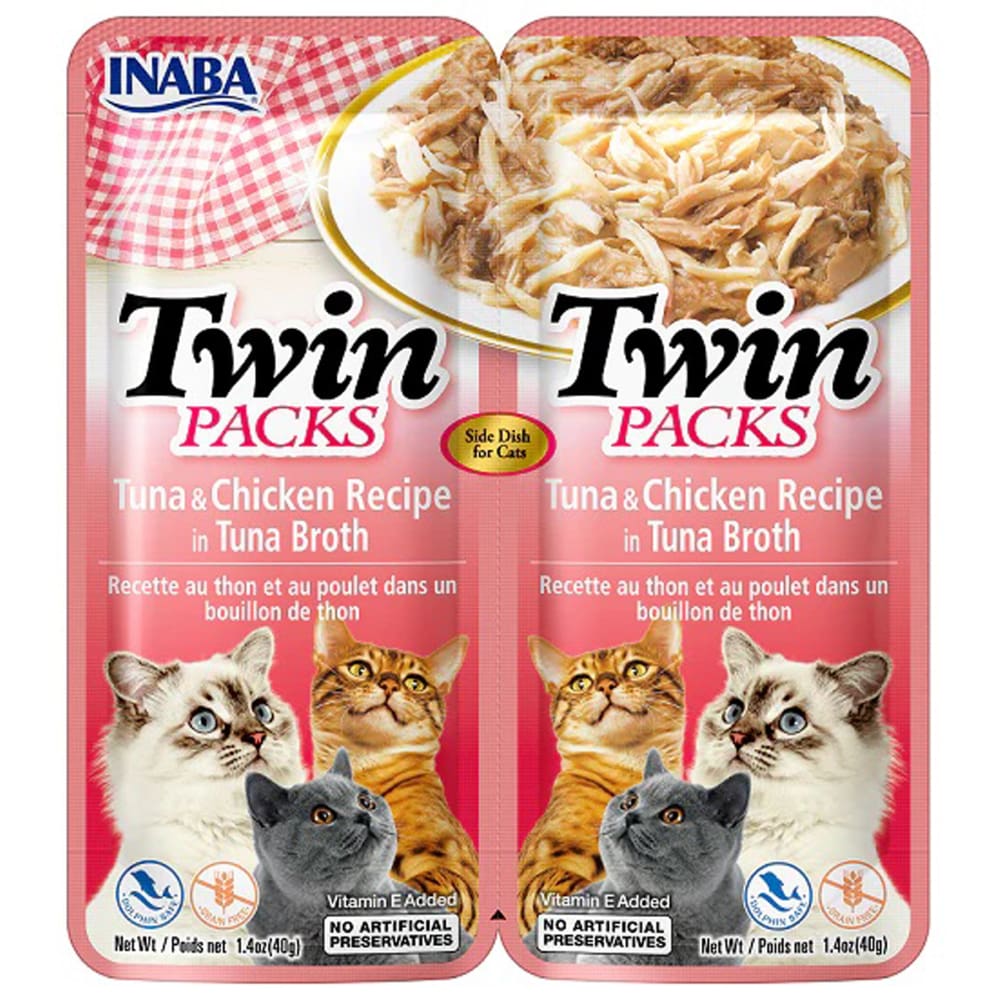 Inaba Cat Twin Pk Tuna Chkn In Tuna Broth 6Ct-2.08Oz - Pet Supplies - Inaba