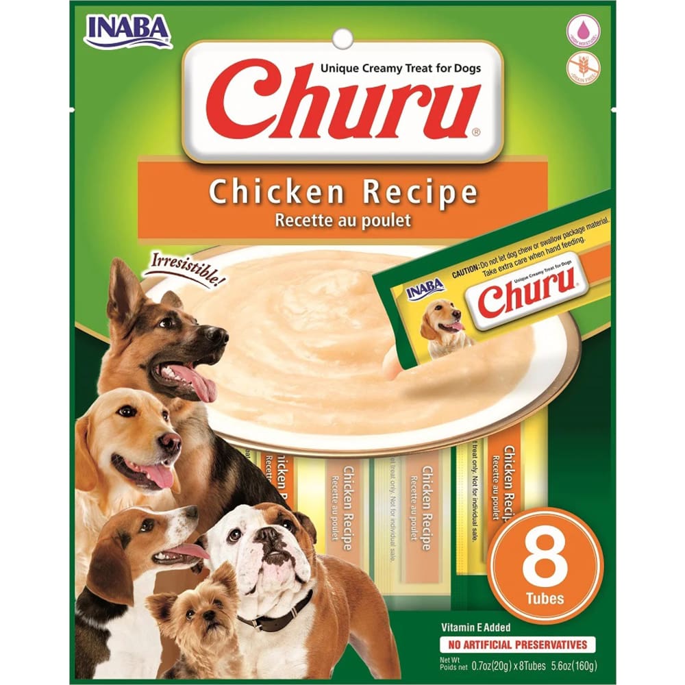 Inaba Dog Churu Chicken 6Ct-5.6Oz - Pet Supplies - Inaba