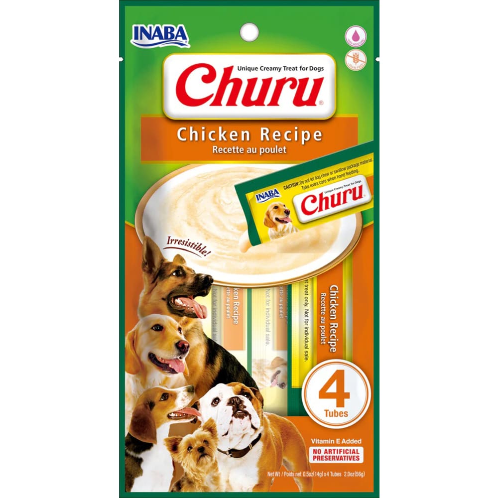 Inaba Dog Churu Tubes Chicken 6Ct-2Oz - Pet Supplies - Inaba
