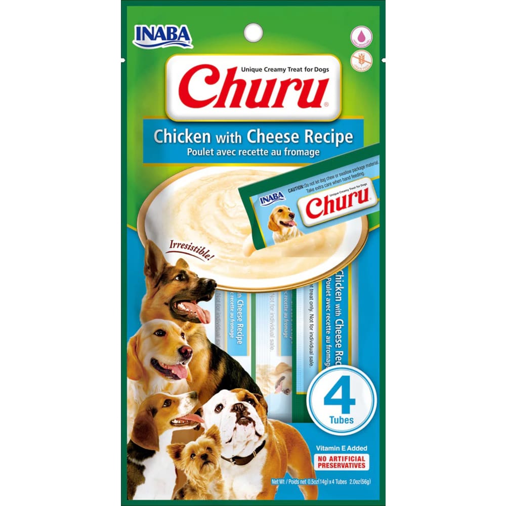 Inaba Dog Churu Tubes Chicken Cheese 6Ct-2Oz - Pet Supplies - Inaba