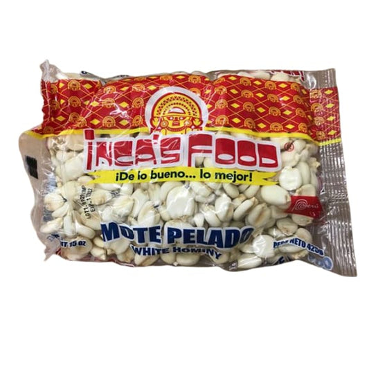 Inca's Food Mote Pelado - White Hominy 15oz  - Product of Peru - ShelHealth.Com