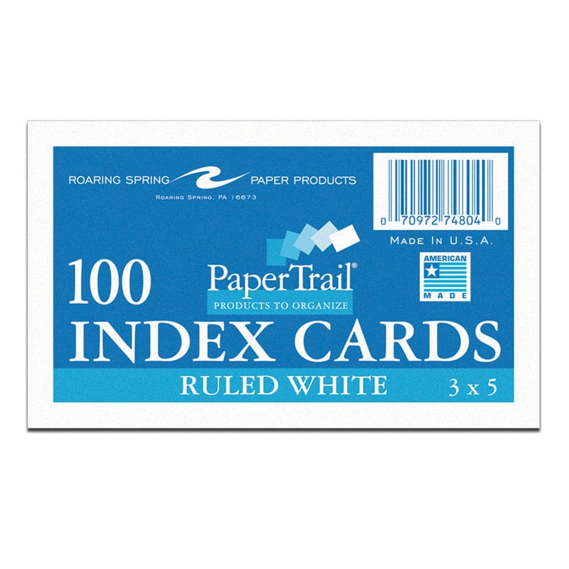 Index Cards 3 X 5 Ruled (Pack of 12) - Index Cards - Roaring Spring Paper Products