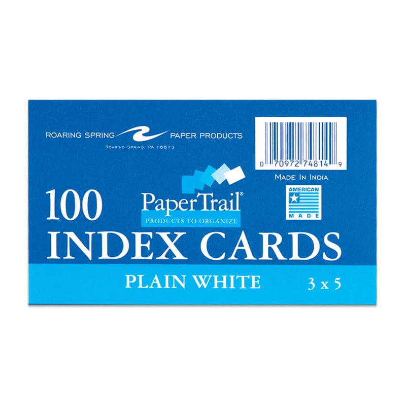 Index Cards 3 X 5 Unruled (Pack of 12) - Index Cards - Roaring Spring Paper Products
