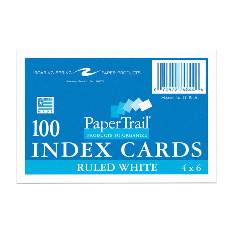 Index Cards 4 X 6 Ruled (Pack of 12) - Index Cards - Roaring Spring Paper Products