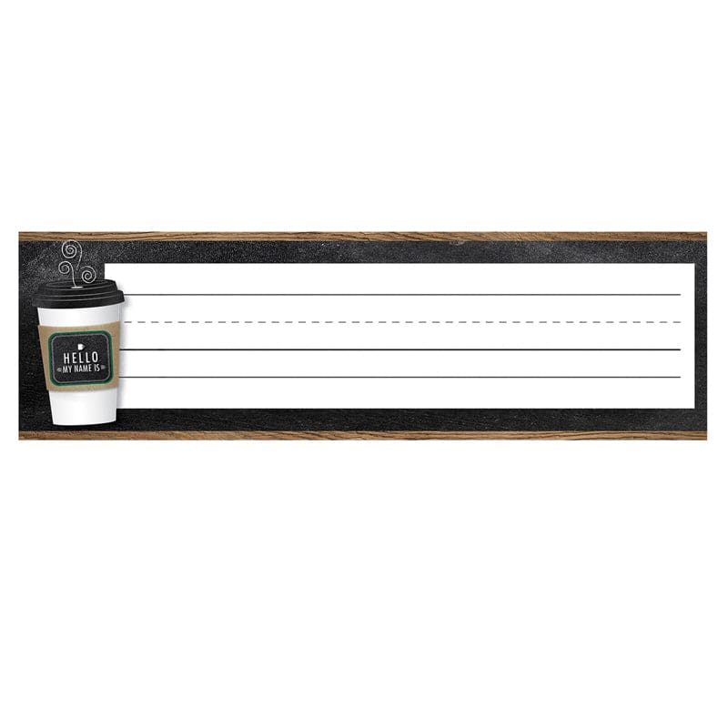 Industrial Cafe Nameplates (Pack of 12) - Name Plates - Carson Dellosa Education
