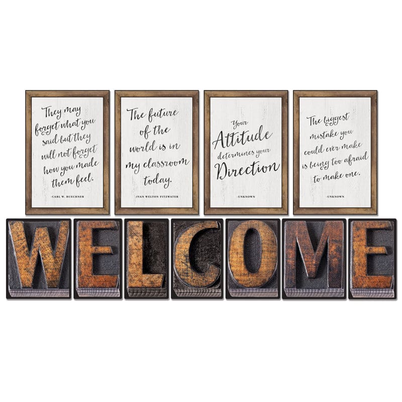 Industrial Chic Welcome Bbs School Girl Style (Pack of 3) - Miscellaneous - Carson Dellosa Education