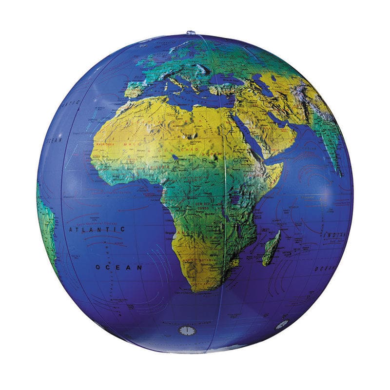 Inflatable Topographical Globe 12In (Pack of 6) - Globes - Replogle Globes