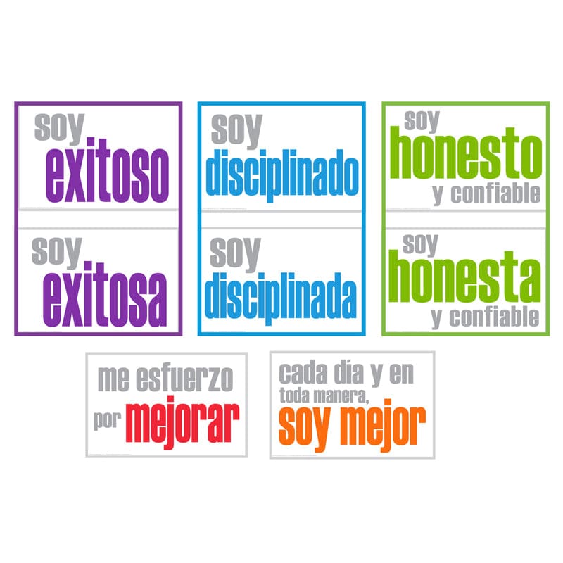 Inner Strength Posters Spanish 5Pk (Pack of 2) - Charts - Inspired Minds