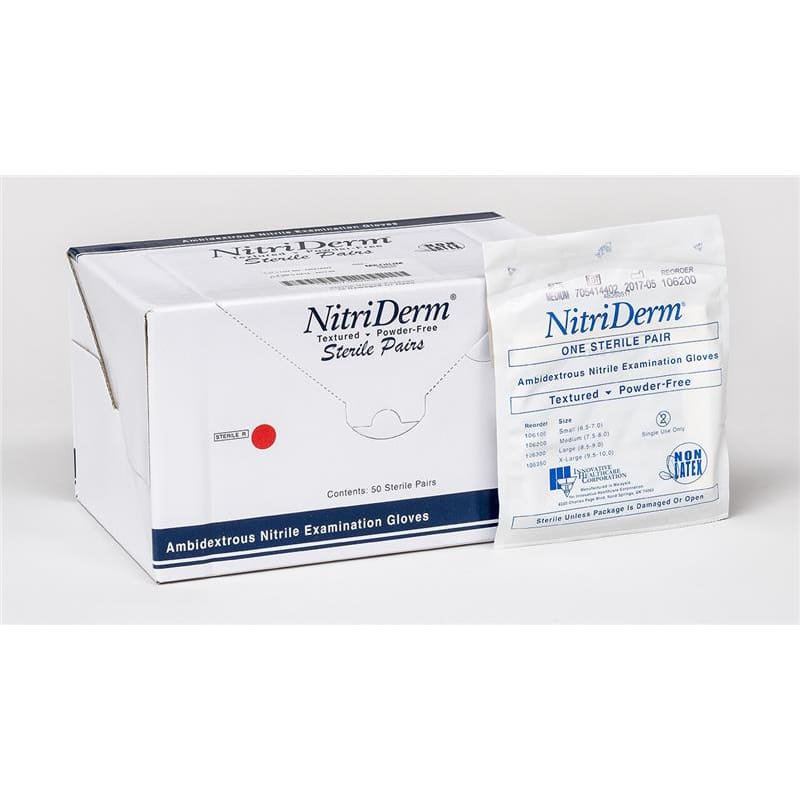 Innovative Healthcare Glove Nitrile Sterile Exam Medium Box of 50 - Gloves >> Nitrile - Innovative Healthcare