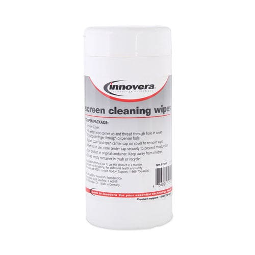 Innovera Antistatic Screen Cleaning Wipes In Pop-up Tub 120/pack - School Supplies - Innovera®