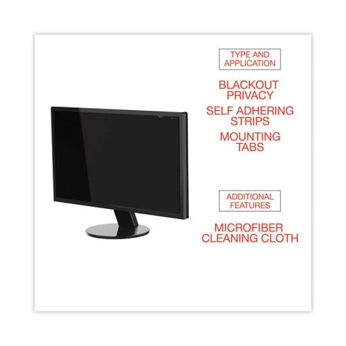 Innovera Blackout Privacy Filter For 24 Widescreen Flat Panel Monitor 16:9 Aspect Ratio - Technology - Innovera®