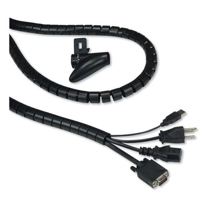 Innovera Cable Management Coiled Tube 0.75 Dia X 77.5 Long Black - Technology - Innovera®
