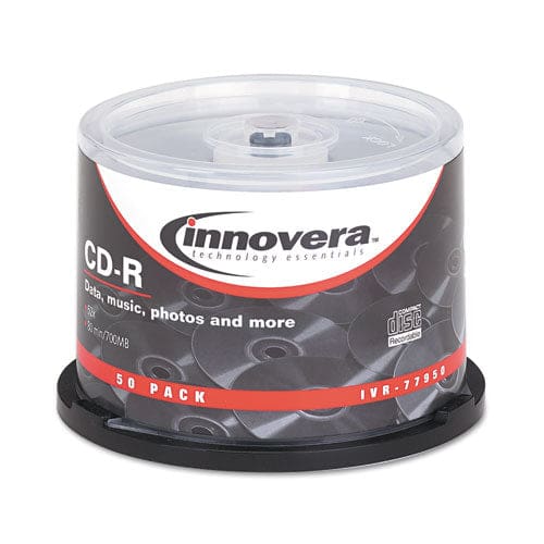 Innovera Cd-r Recordable Disc 700 Mb/80min 52x Spindle Silver 100/pack - Technology - Innovera®