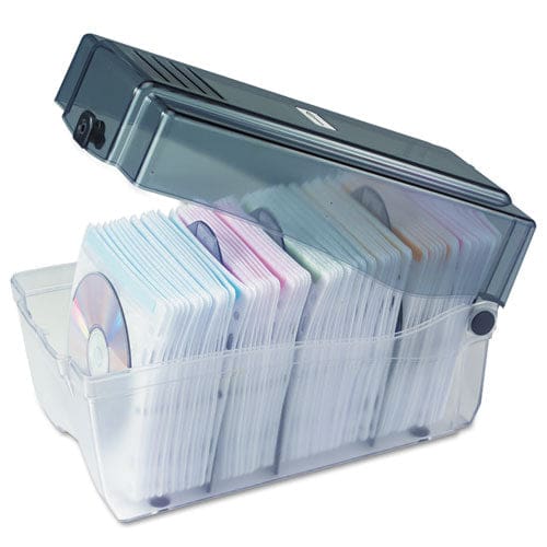 Innovera Cd/dvd Storage Case Holds 150 Discs Clear/smoke - Technology - Innovera®