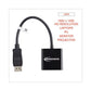 Innovera Displayport To Vga Adapter 0.65 Ft Black - Technology - Innovera®
