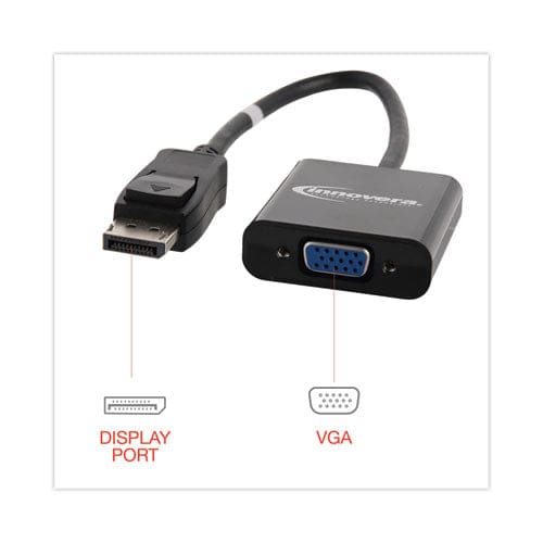 Innovera Displayport To Vga Adapter 0.65 Ft Black - Technology - Innovera®