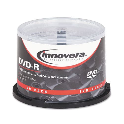 Innovera Dvd-r Inkjet Printable Recordable Disc 4.7 Gb 16x Spindle Matte White 50/pack - Technology - Innovera®