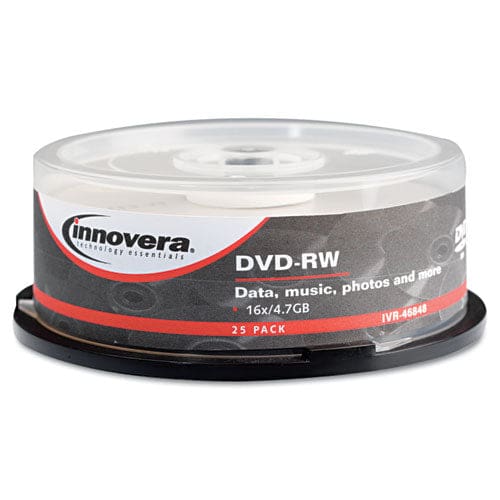 Innovera Dvd-rw Rewriteable Disc 4.7 Gb 4x Spindle Silver 25/pack - Technology - Innovera®
