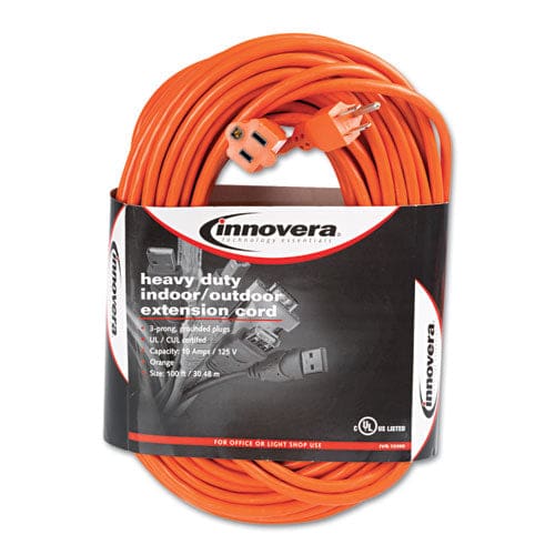 Innovera Indoor/outdoor Extension Cord 100 Ft 10 A Orange - Technology - Innovera®