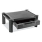 Innovera Large Monitor Stand With Cable Management And Drawer 18.38 X 13.63 X 5 Black - School Supplies - Innovera®