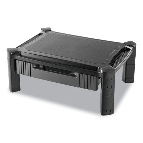 Innovera Large Monitor Stand With Cable Management And Drawer 18.38 X 13.63 X 5 Black - School Supplies - Innovera®