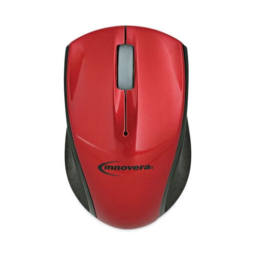 Innovera Mini Wireless Optical Mouse 2.4 Ghz Frequency/30 Ft Wireless Range Left/right Hand Use Red/black - Technology - Innovera®