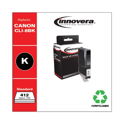 Innovera Remanufactured Black Ink Replacement For Cli8bk (0620b002) 412 Page-yield - Technology - Innovera®