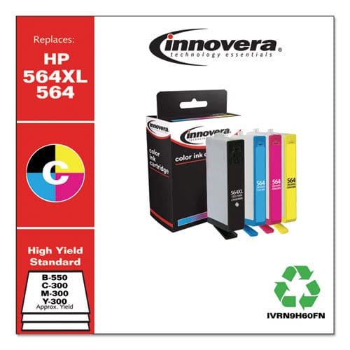 Innovera Remanufactured Black/cyan/magenta/yellow Ink Replacement For 564xl/564 (n9h60fn) 550/300 Page-yield - Technology - Innovera®