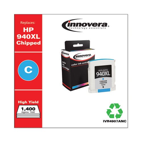 Innovera Remanufactured Cyan High-yield Ink Replacement For 940xl (c4907an) 1,400 Page-yield - Technology - Innovera®