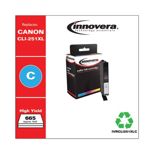 Innovera Remanufactured Cyan High-yield Ink Replacement For Cli-251xl (6449b001) 665 Page-yield - Technology - Innovera®