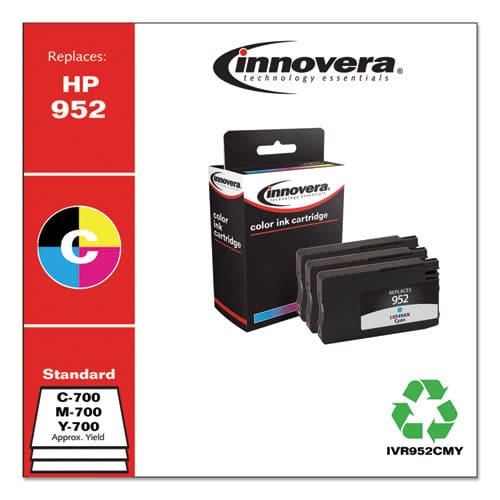 Innovera Remanufactured Cyan/magenta/yellow Ink Replacement For 952 (n9k27an) 700 Page-yield - Technology - Innovera®