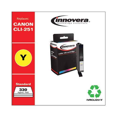 Innovera Remanufactured Yellow Ink Replacement For Cli-251 (6516b001) 330 Page-yield - Technology - Innovera®