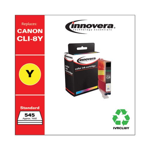 Innovera Remanufactured Yellow Ink Replacement For Cli8y (06232b002) 545 Page-yield - Technology - Innovera®